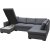 Solna U-sofa 309 cm - Mrk gr + Tekstilrens for mbler