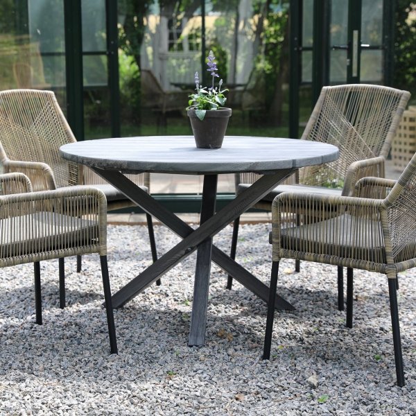 Scottsdale spisebord rundt 112 cm - Shabby Chic Scottsdale spisebord rundt 112 cm - Shabby Chic