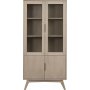 Marte glassskap 94 cm - Eik
