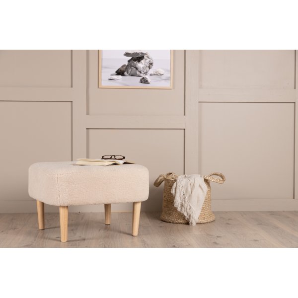 Salina puff - Hvit fleece