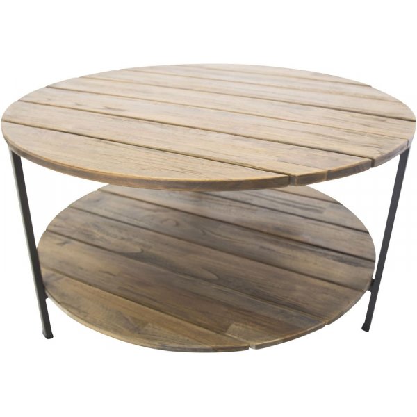 Salongbord Caesar - Svart / Mrk Teak