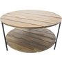 Salongbord Caesar - Svart / Mrk Teak