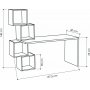 Balance skrivebord - Hvit/antrasitt