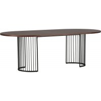Hamneskär spisebord 220 x 110 cm - Sort/valnøtt Hamneskär spisebord 220 x 110 cm - Sort/valnøtt