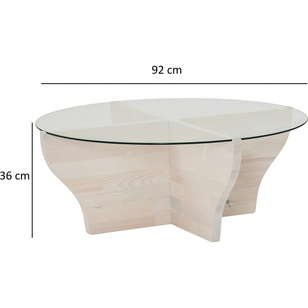 Amphora salongbord Ø92 cm - Hvit Amphora salongbord Ø92 cm - Hvit