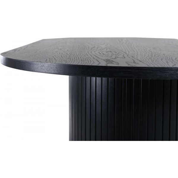 Inter ovalt spisebord - Svartbeiset eikefinr
