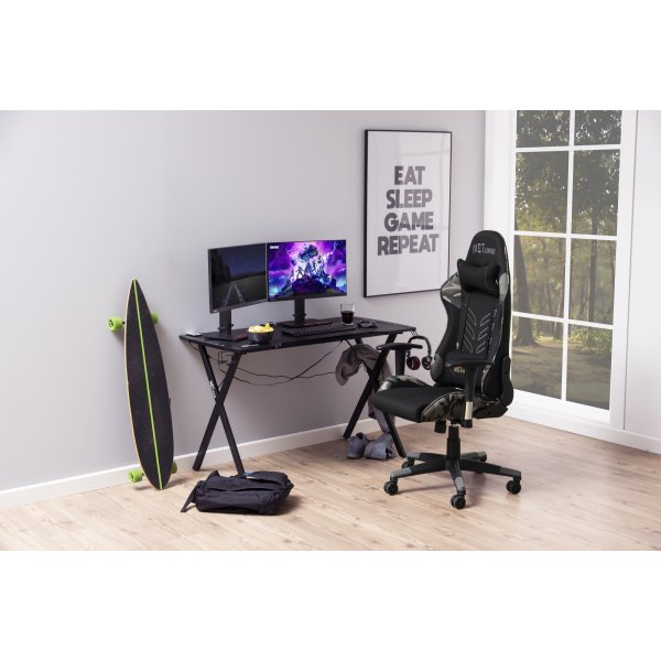 Alpha gaming stol - Sort/gr