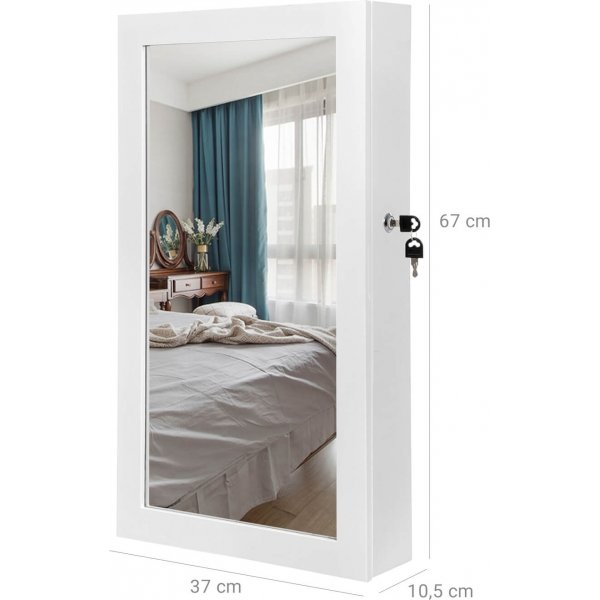 Onyx smykkeskap - Hvit Onyx smykkeskap - Hvit