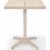 Urbanite kafgruppe med bord 63 x 63 cm og 2 stablebare spisestuestoler - Beige