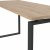 Skilt skrivebord 150 cm - Matt gr/hickory