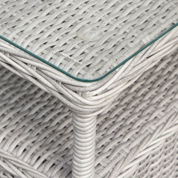 Balkongsett; 2 stoler og bord 48 x 48 cm gr/rotting - Tor/Merkur