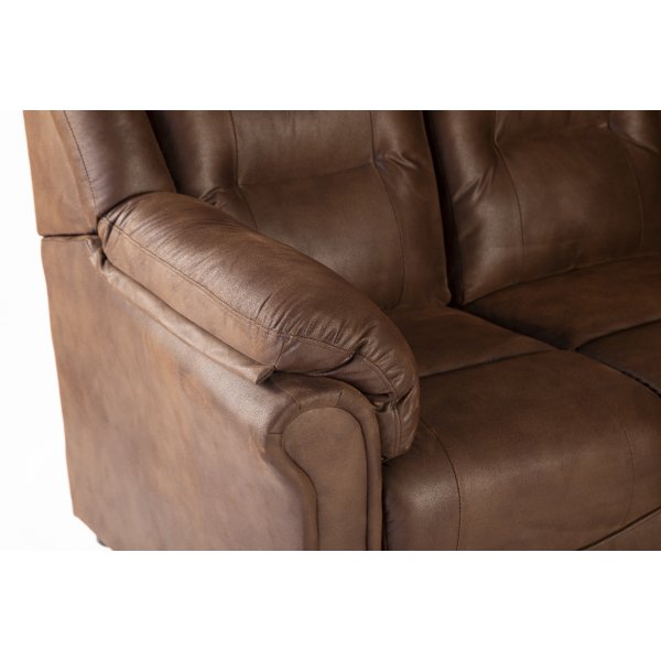 Vera 2-seters sofa i brunt mikrofiber Vera 2-seters sofa i brunt mikrofiber