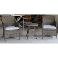 Mercury salonggruppe lenestoler med runde sidebord - Kunstrotting Mercury salonggruppe lenestoler med runde sidebord - Kunstrotting