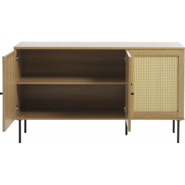 Meny skjenk - Eik/kunstrotting