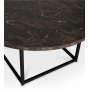 Sintorp rundt salongbord 90 cm - Brun marmor (laminat) + Mbelftter