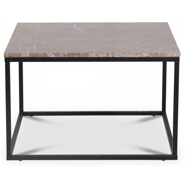 Accent stuebord 75 - Brun marmor / Svart Accent stuebord 75 - Brun marmor / Svart