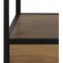 Seaford mediabenk 90 cm - Sort