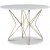 Zoo spisebord 105 cm - Messing / Lys marmor
