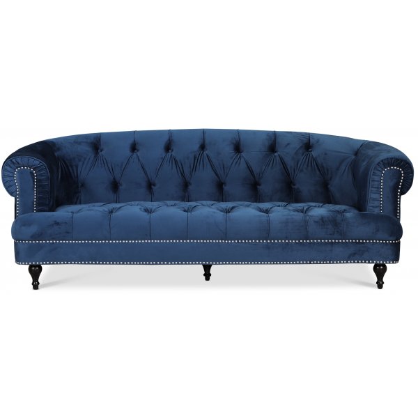 Chesterfield Winston 3-seters sofa - Bl flyel