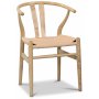 Spisegruppe Pegani rundt marmor spisebord inkl. 4 Sunda spisestoler - Mrk marmor / natur repsits