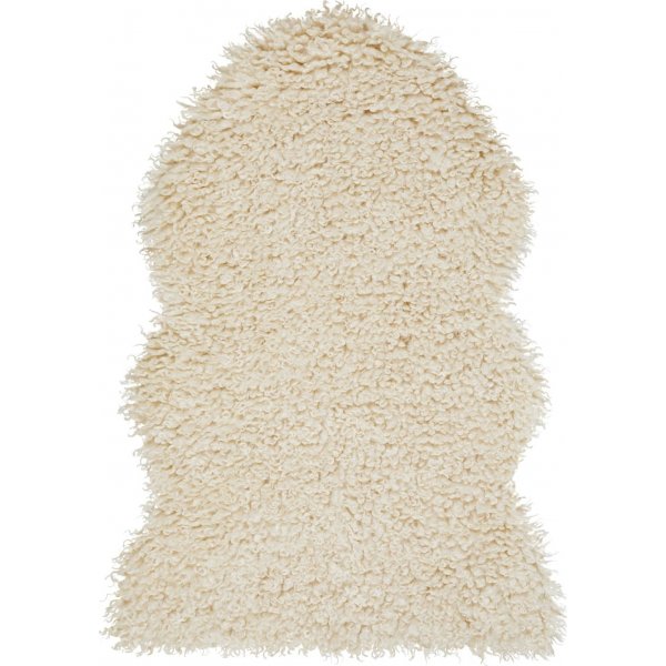 Ullaktig fuskepels Beige - 60 x 90 cm