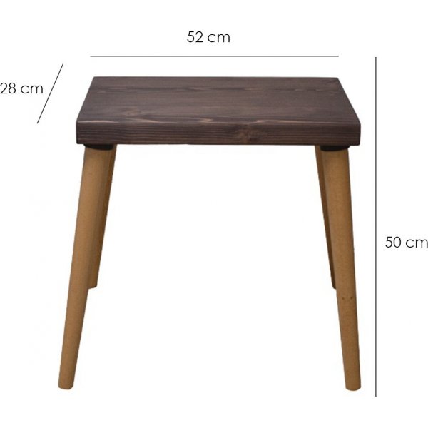 Konverteringsspill tabell 62x28 | 52x28 | 42x28 cm - Valntt/eik