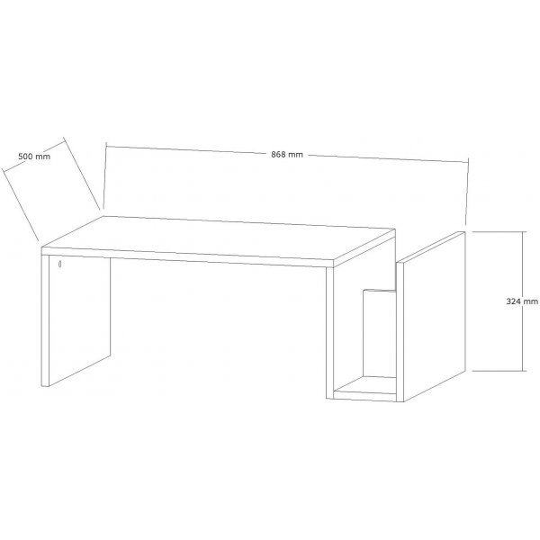 Memo salongbord - Travertin