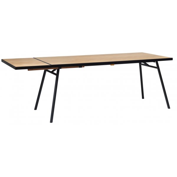 Fiskebein tilleggsbrett 45 x 90 cm - Sort / Eik Fiskebein tilleggsbrett 45 x 90 cm - Sort / Eik