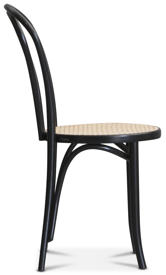 Bentwood Stol No18 klassiker Svart med Rottingsete 1795 Bentwood Stol No18 klassiker Svart med Rottingsete 1795