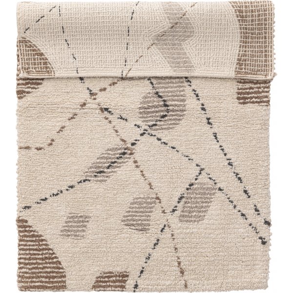 Paul teppe 60x90 cm - Brun/grå Paul teppe 60x90 cm - Brun/grå