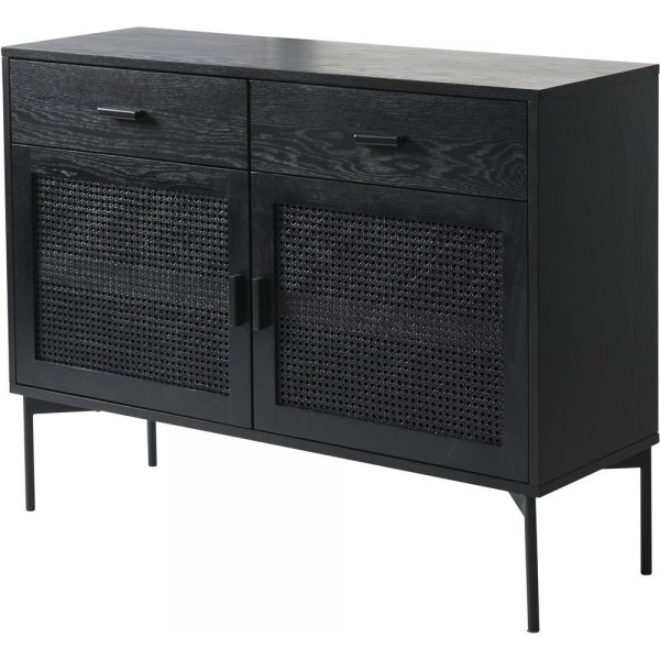 Halsten sideboard - Eikfinér/svart Halsten sideboard - Eikfinér/svart