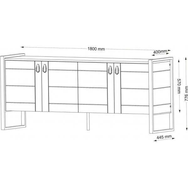 Lost skjenk - Valnøtt Lost skjenk - Valnøtt