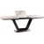 Bumbi spisebord 160-220 cm - Hvitt/svart