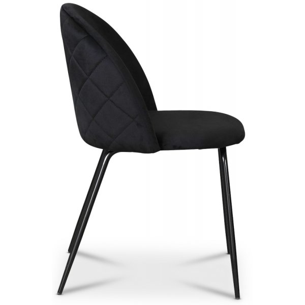 Plaza velvet stol - Svart Plaza velvet stol - Svart