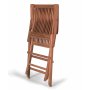 Utegruppe: 6 stoler og spisebord 210 x 90 cm teak - Salt