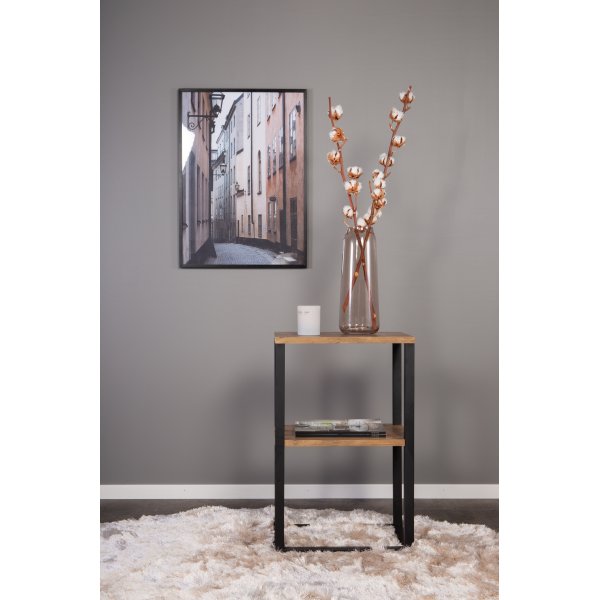 Arvaby nattbord - Svart/teak Arvaby nattbord - Svart/teak