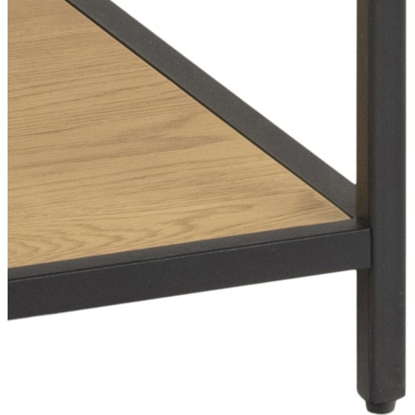 Seaford skrivebord 130 cm - Eik/svart Seaford skrivebord 130 cm - Eik/svart