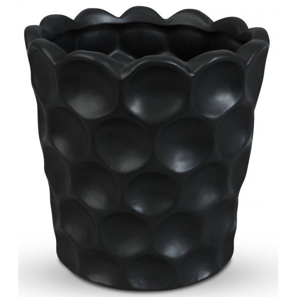 Krukke Cavity H26 cm - Svart