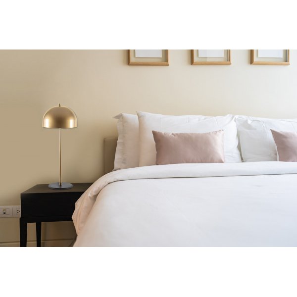 Can bordlampe - Gull/svart