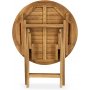 Grunnebo sammenleggbart rundt spisebord 70 cm - Teak