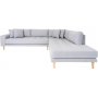 Lido Hjrnesofa med pen finish - Lysegr