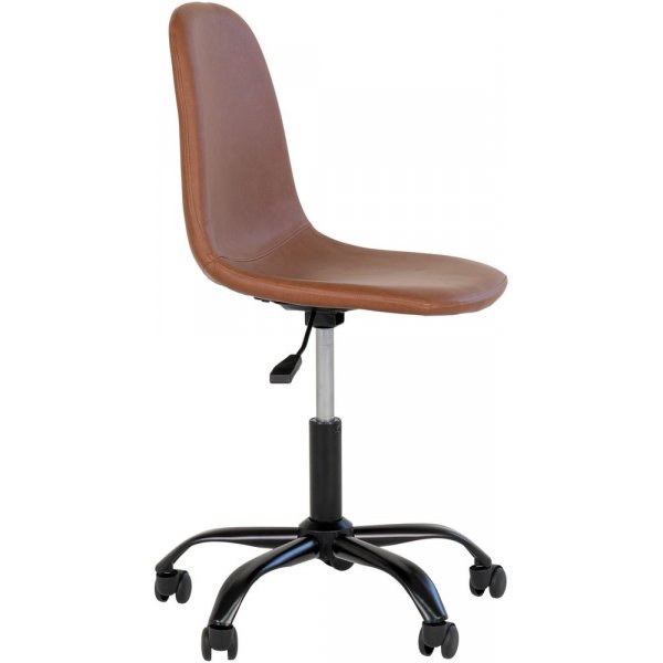Stockholm kontorstol - Lysebrun / svart