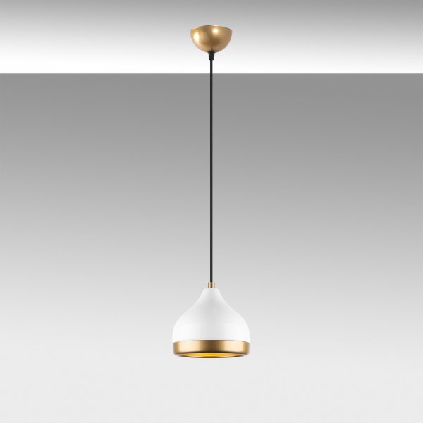 Yildo taklampe 6868 - Hvit/gull Yildo taklampe 6868 - Hvit/gull