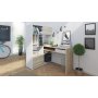 Function Plus skrivebord 135,2 x 100,2 x 153 cm - Hvit/eik