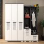 Asimo kleshenger 160 x 45 x 183 cm - Antrasitt/hvit