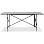 Portland spisebord 180 cm - Marmormnster/svart