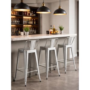 Iris barkrakk i metall - Setehøyde 76 cm Iris barkrakk i metall - Setehøyde 76 cm