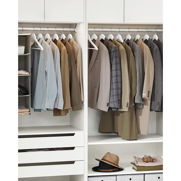 Kleshenger, tre, 44,5 cm, 50-pakning - Hvit