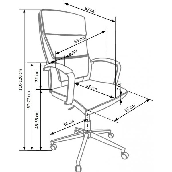 Selena kontorstol - Hvit Selena kontorstol - Hvit