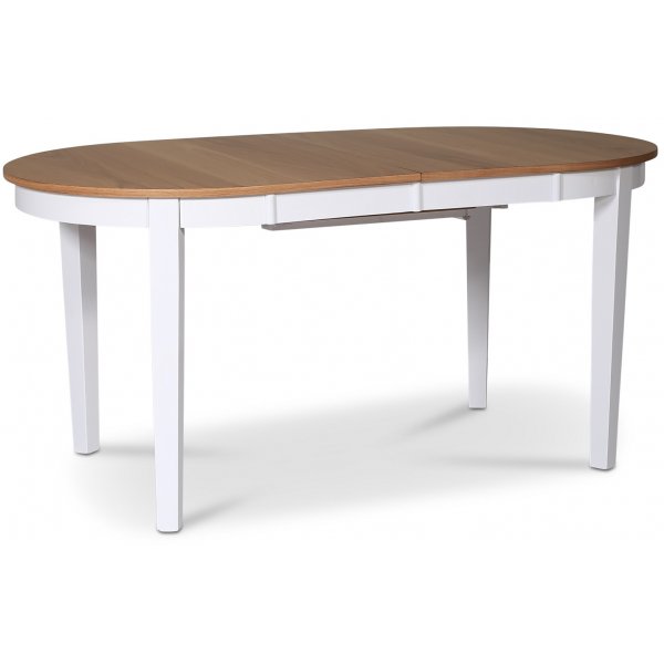 Fårö ovalt spisebord 160/210x90 - Hvit/Eik + Møbelføtter Fårö ovalt spisebord 160/210x90 - Hvit/Eik + Møbelføtter